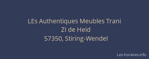 LEs Authentiques Meubles Trani