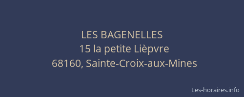 LES BAGENELLES