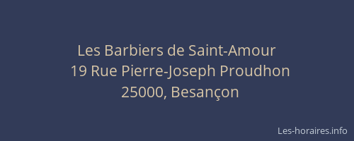 Les Barbiers de Saint-Amour