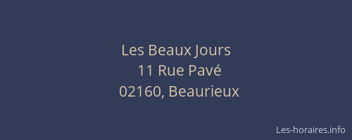 Les Beaux Jours