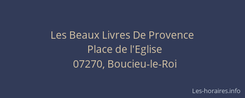 Les Beaux Livres De Provence