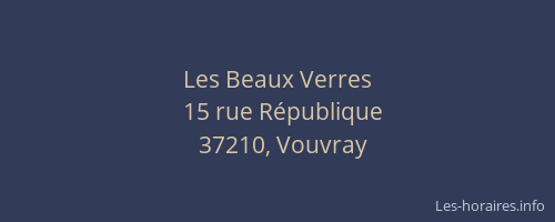 Les Beaux Verres