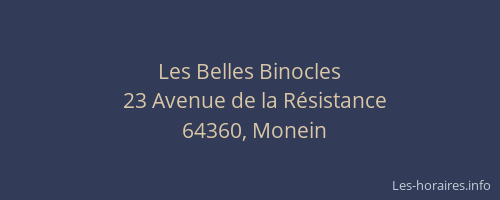 Les Belles Binocles
