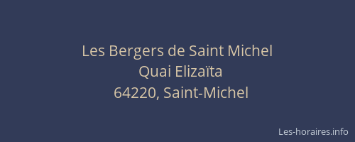 Les Bergers de Saint Michel