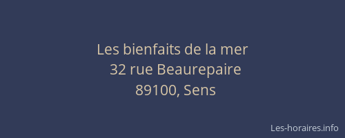 Les bienfaits de la mer