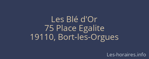 Les Blé d'Or