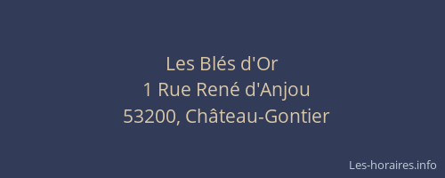 Les Bl&eacute;s d'Or