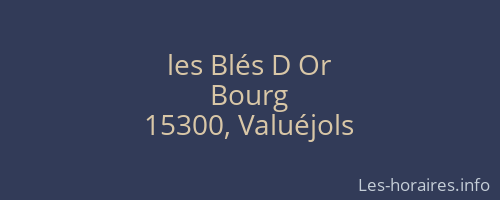 les Blés D Or