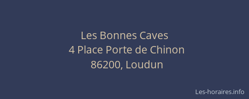 Les Bonnes Caves
