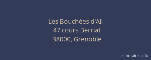 Les Bouchées d'Ali