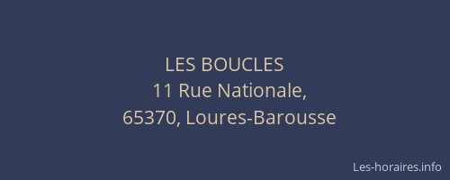 LES BOUCLES