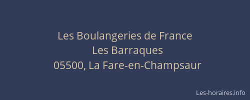 Les Boulangeries de France
