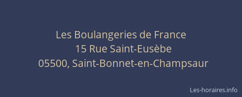 Les Boulangeries de France
