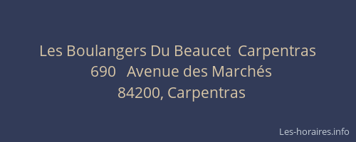 Les Boulangers Du Beaucet  Carpentras