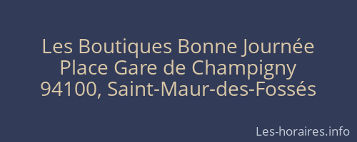 Les Boutiques Bonne Journée