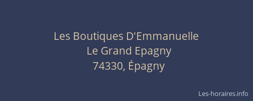 Les Boutiques D'Emmanuelle