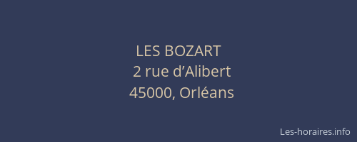 LES BOZART