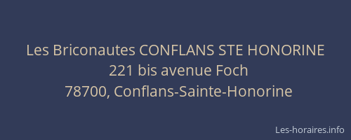 Les Briconautes CONFLANS STE HONORINE