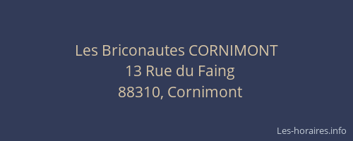 Les Briconautes CORNIMONT