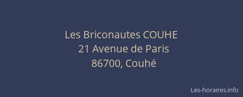 Les Briconautes COUHE