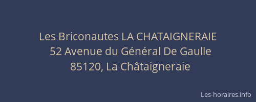 Les Briconautes LA CHATAIGNERAIE