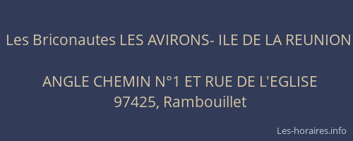 Les Briconautes LES AVIRONS- ILE DE LA REUNION