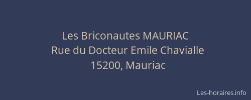 Les Briconautes MAURIAC