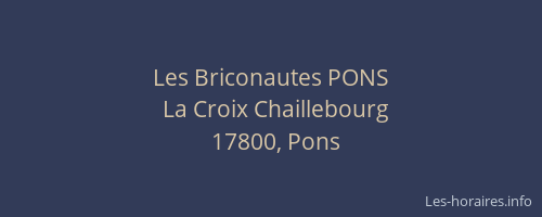 Les Briconautes PONS