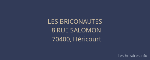 LES BRICONAUTES
