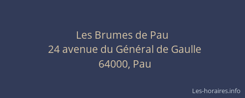 Les Brumes de Pau