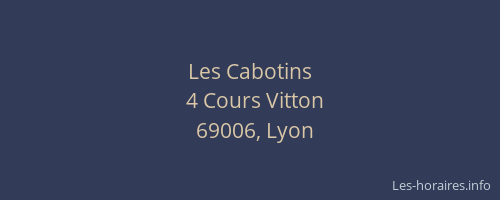 Les Cabotins