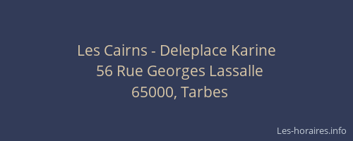 Les Cairns - Deleplace Karine