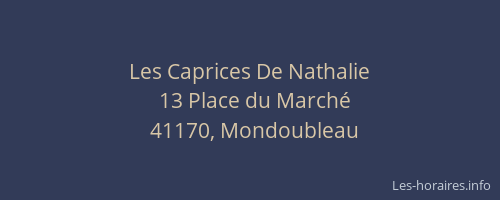 Les Caprices De Nathalie