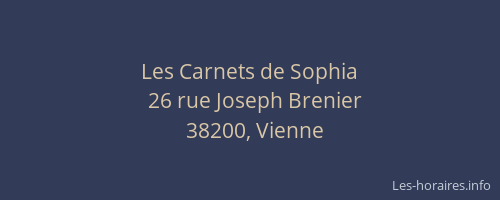 Les Carnets de Sophia