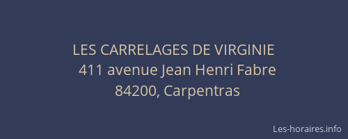 LES CARRELAGES DE VIRGINIE