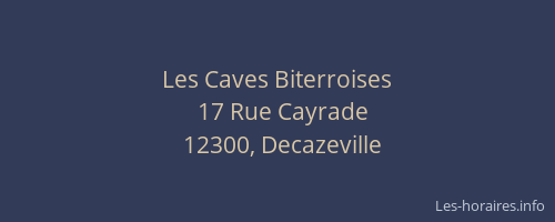 Les Caves Biterroises