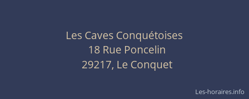 Les Caves Conquétoises