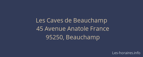 Les Caves de Beauchamp