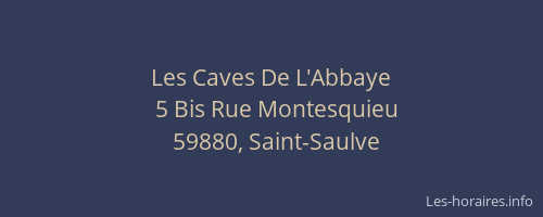 Les Caves De L'Abbaye