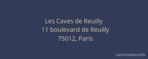 Les Caves de Reuilly