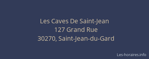 Les Caves De Saint-Jean
