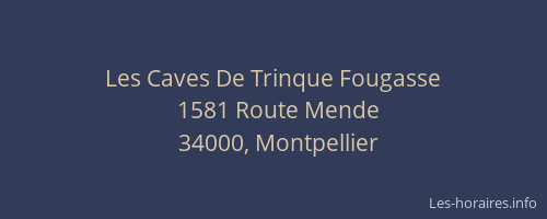 Les Caves De Trinque Fougasse