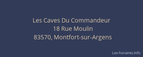 Les Caves Du Commandeur