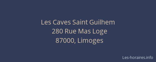 Les Caves Saint Guilhem