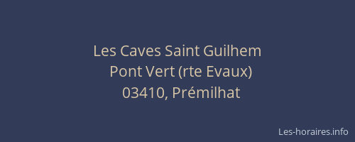 Les Caves Saint Guilhem