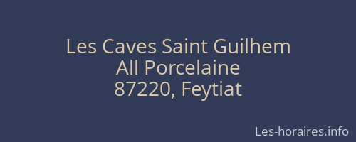 Les Caves Saint Guilhem