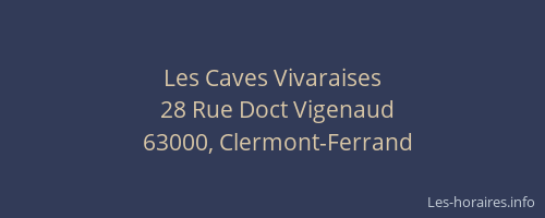 Les Caves Vivaraises