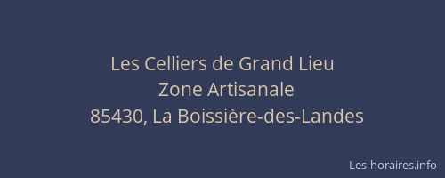 Les Celliers de Grand Lieu