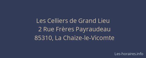 Les Celliers de Grand Lieu