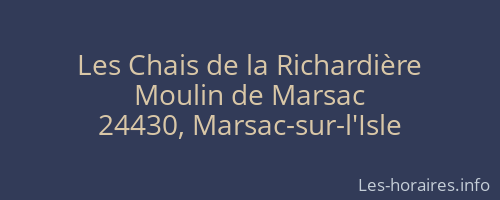 Les Chais de la Richardière